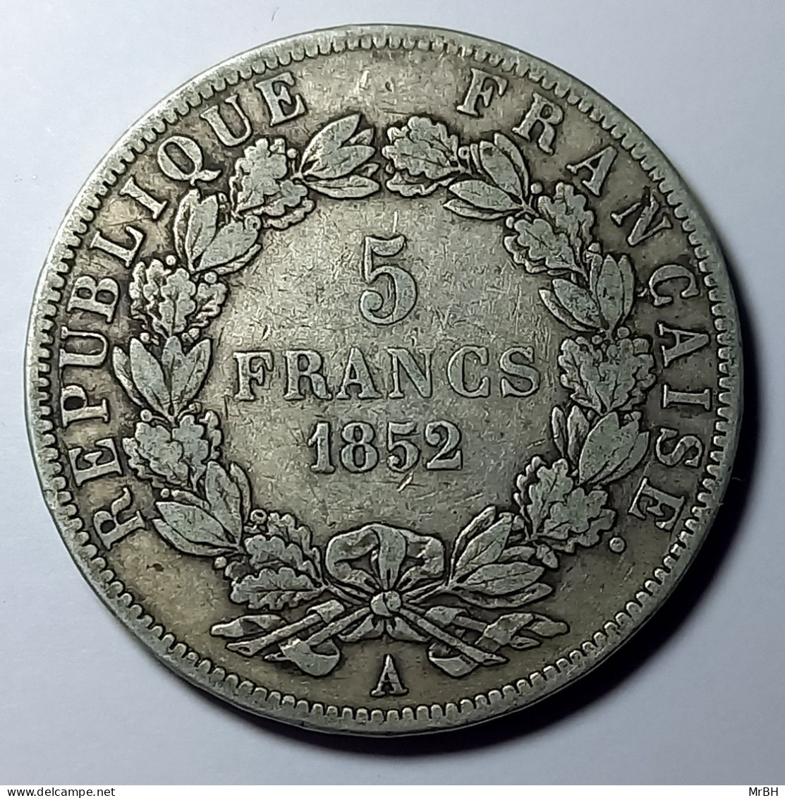 France, Louis-Napoléon Bonaparte, 5 Francs, 1852, Paris, TTB, Argent - 5 Francs