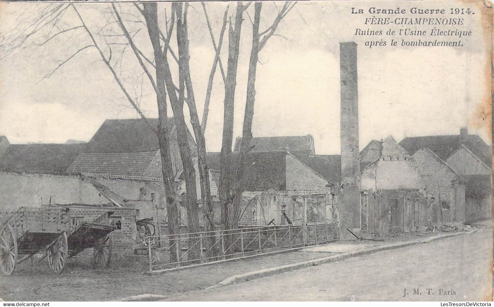 FRANCE - 51 - Fère-Champenoise - La Grand Guerre 1914 - Ruines De L'usine Electrique Après Le.. - Carte Postale Ancienne - Fère-Champenoise