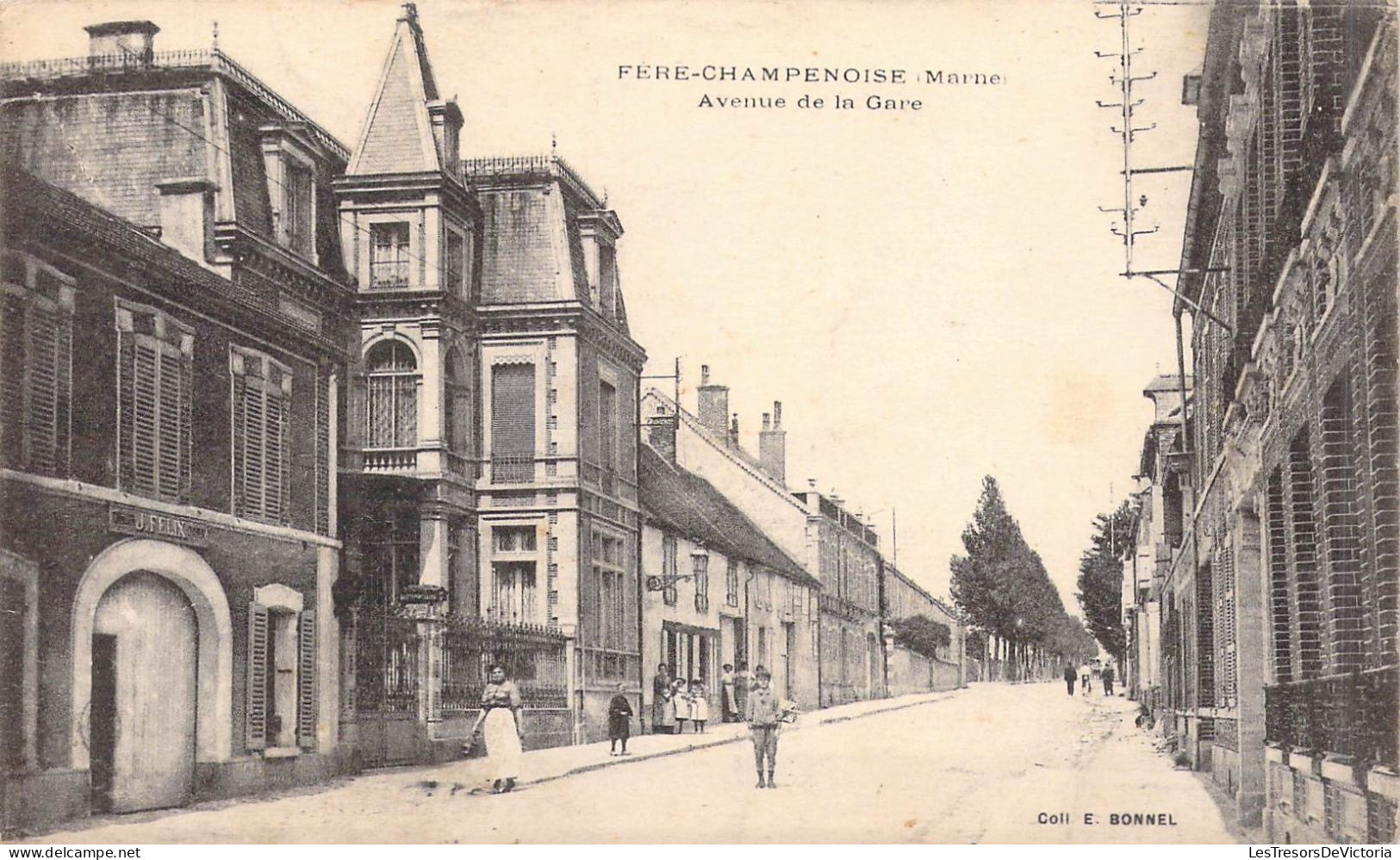 FRANCE - 51 - Fère-Champenoise - Avenue De La Gare - Carte Postale Ancienne - Fère-Champenoise