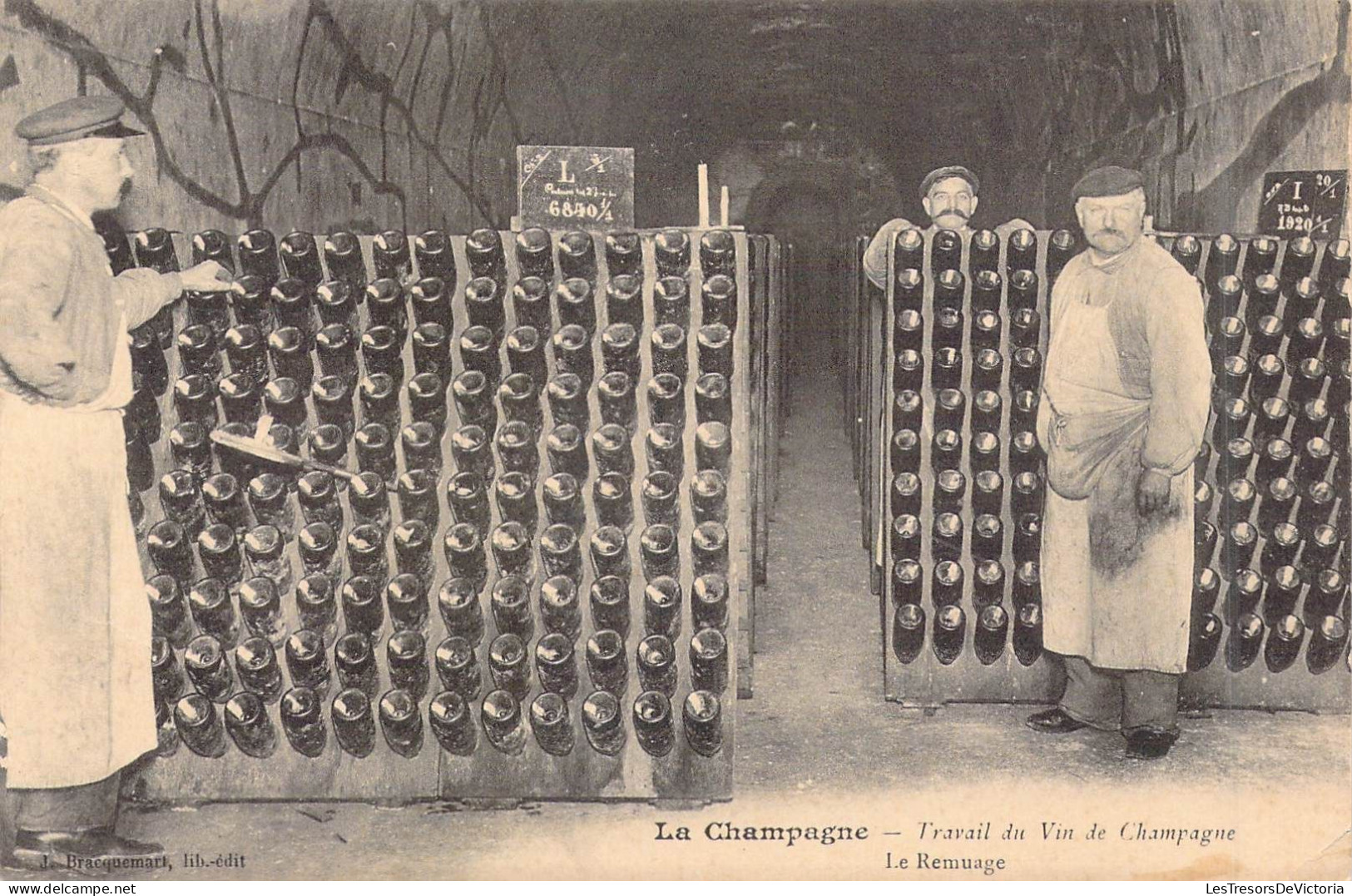 FRANCE - Régions - La Champagne - Travail Du Vin De Champagne - Le Remuage - Carte Postale Ancienne - Champagne-Ardenne