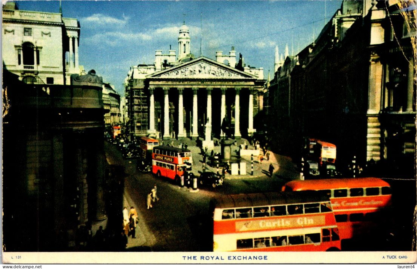 (1 Q 49) UK - Posted To France 1961 - The Royal Exchange (Banque Of England) - Banques