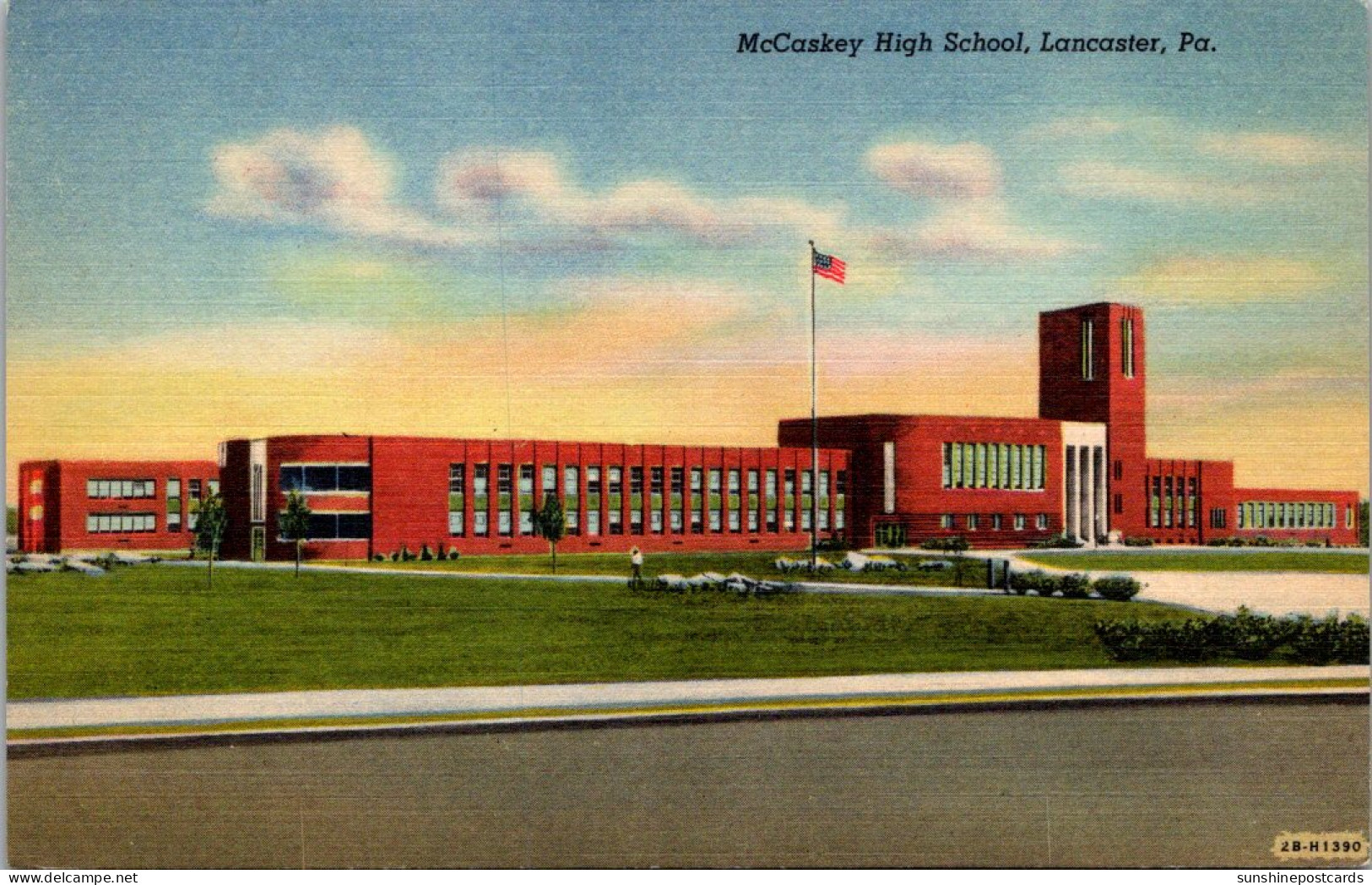 Pennsylvania Lancaster McCaskey High School Curteich - Lancaster