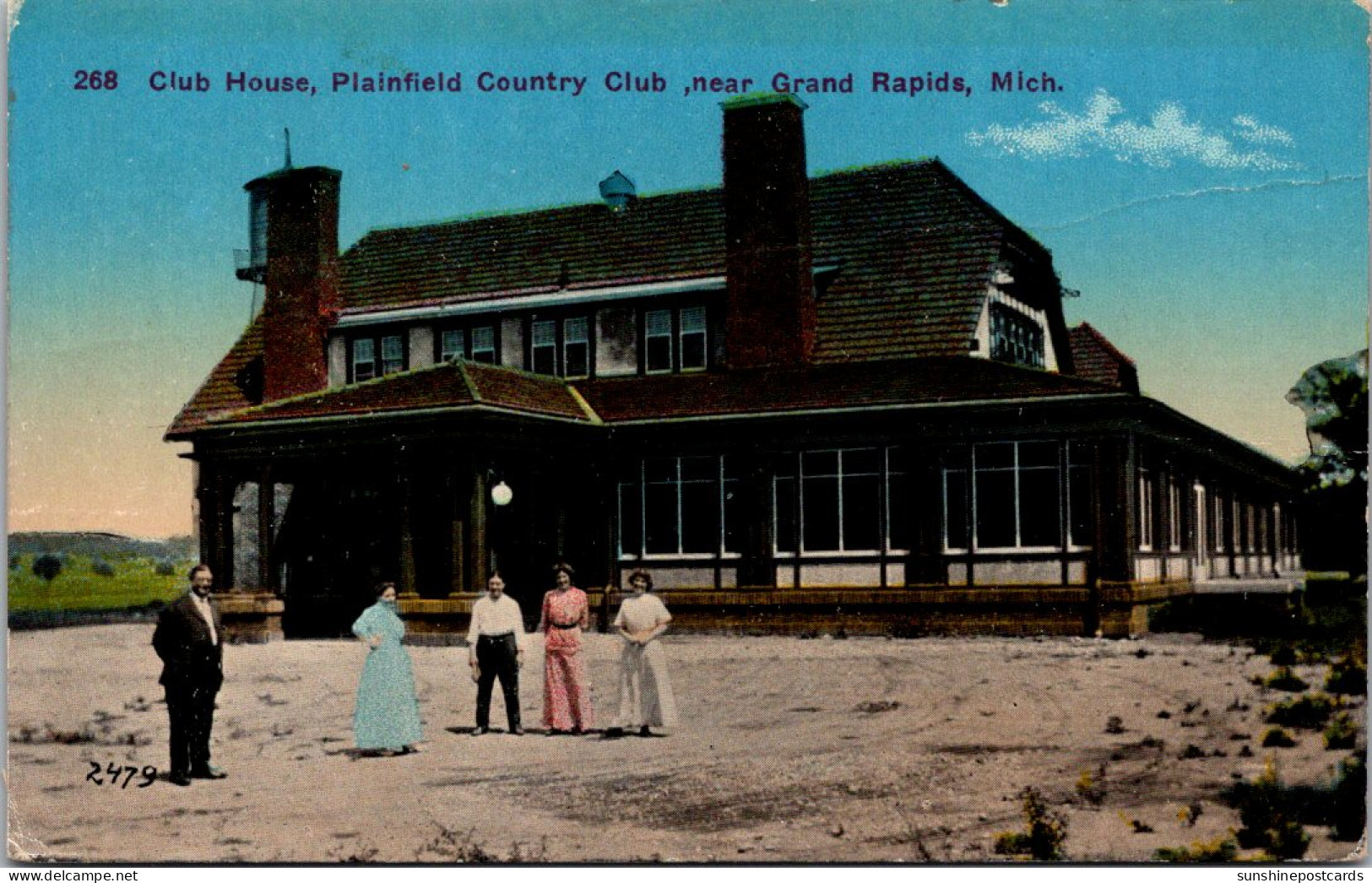 Michigan Grand Rapids Plainfild Country Club Club House 1917 - Grand Rapids