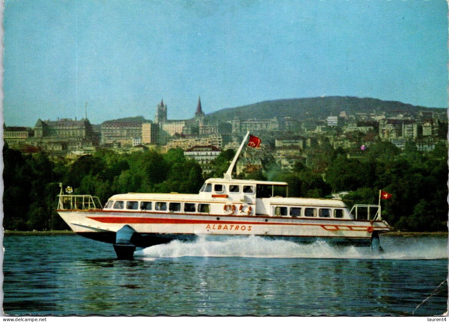 (1 Q 50) Lac Léman - Vedette à Ailes Portantes "Albatros" (Hydrofoil) - Hovercrafts