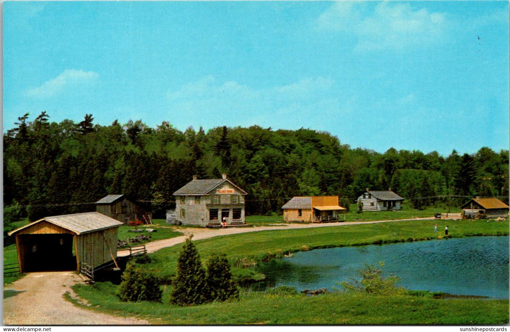 Canada Ontario Doon Near Kitchener Pioneer Village Pioneer Buildings And Covered Bridge - Kitchener