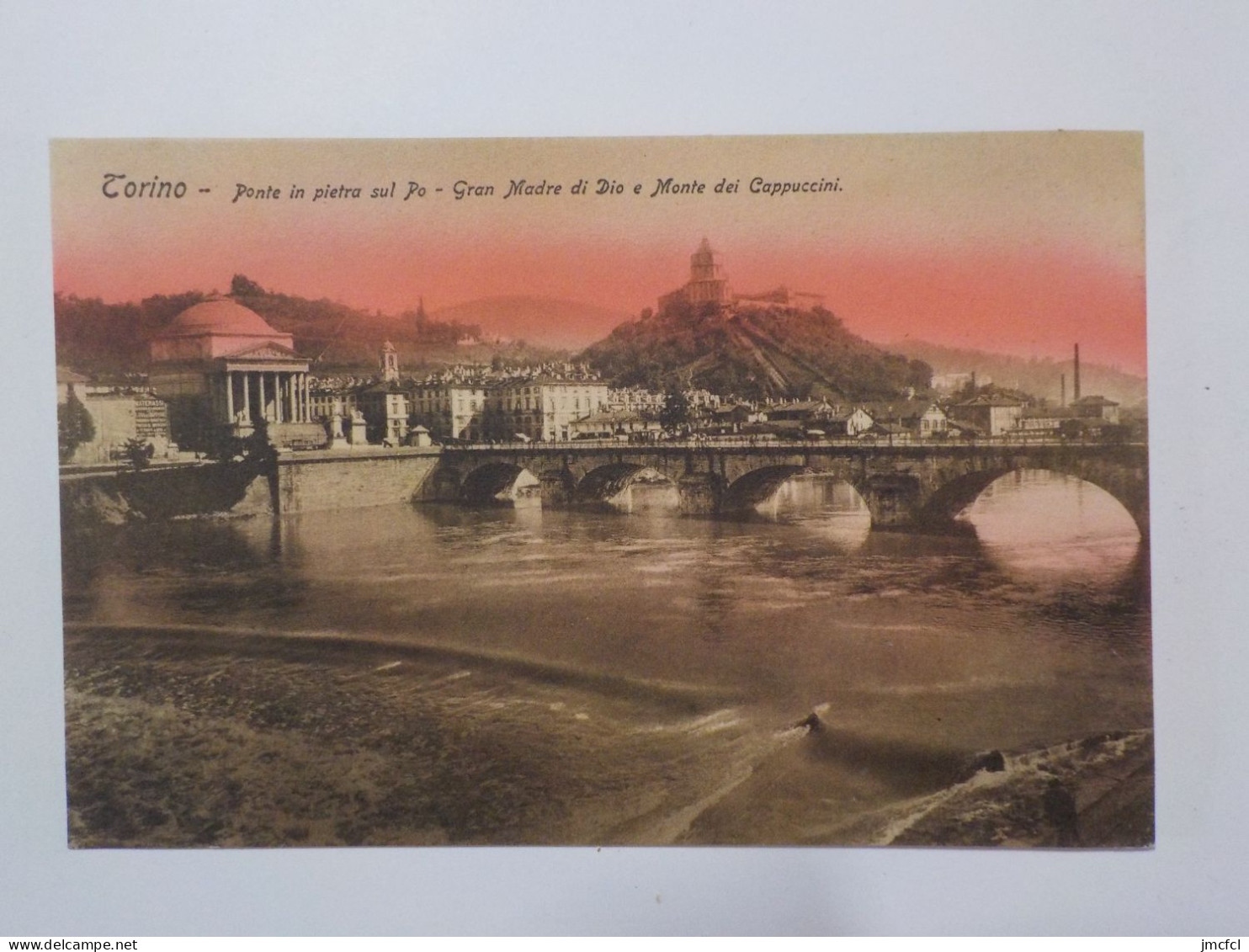 TORINO   Ponte In Pietra Sul Po  Gran Madre Di Dio E Monte Dei Cappuccini - Ponts