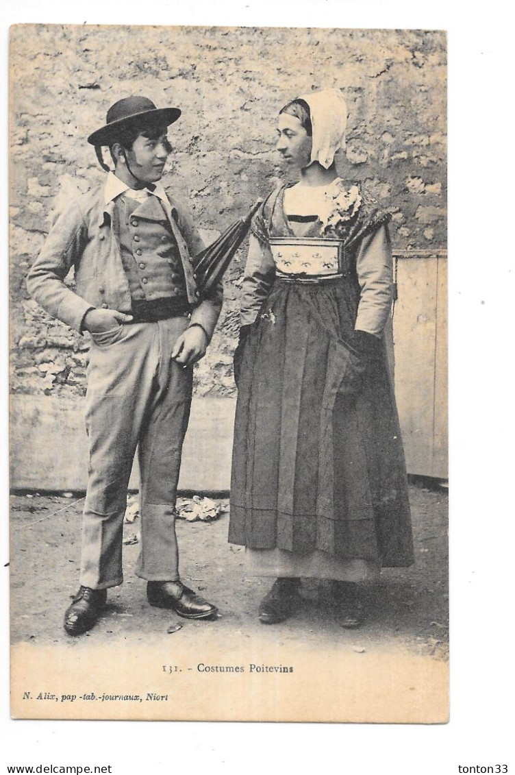 COSTUMES POITEVINS - Couple En Tenue Régionale - QUIN 4 - - Poitou-Charentes