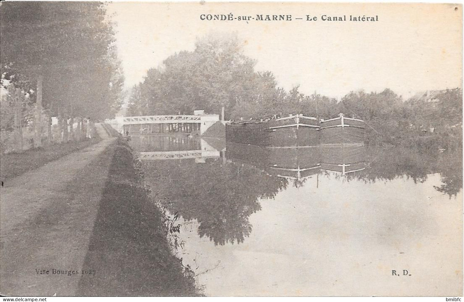 CONDÉ-sur-MARNE - Le Canal Latéral (avec Ses Péniches) - Péniches