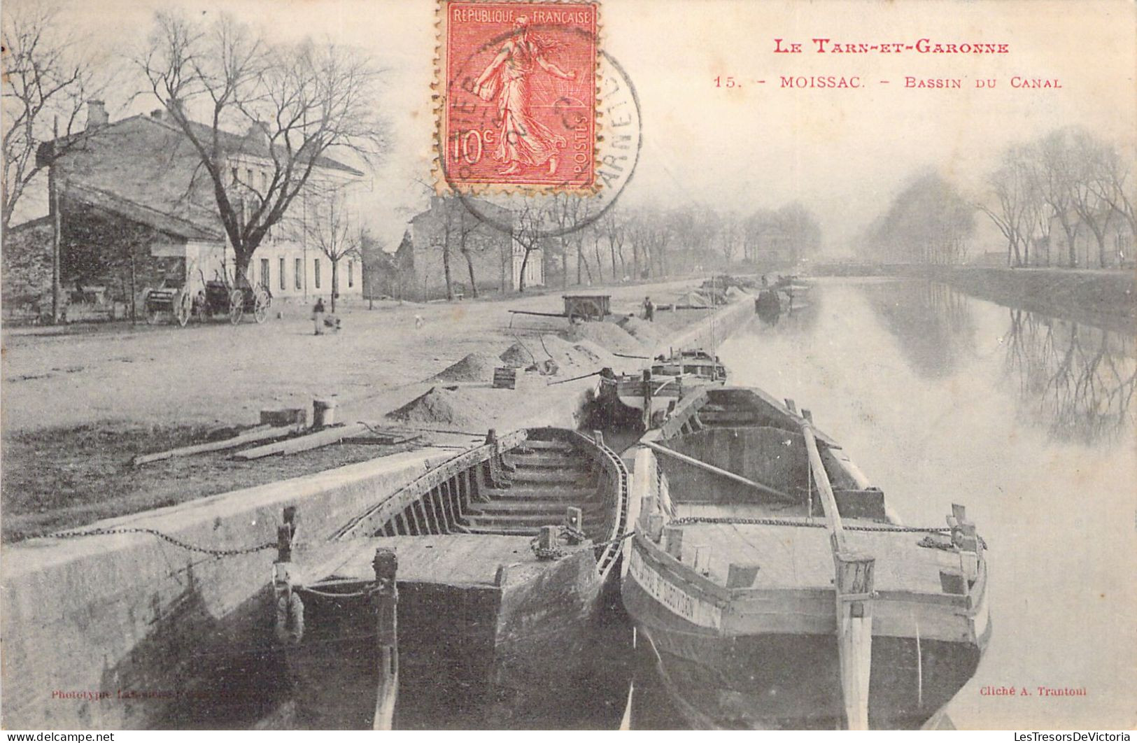 FRANCE - 82 - MOISSAC - Bassin Du Canal - Carte Postale Ancienne - Moissac