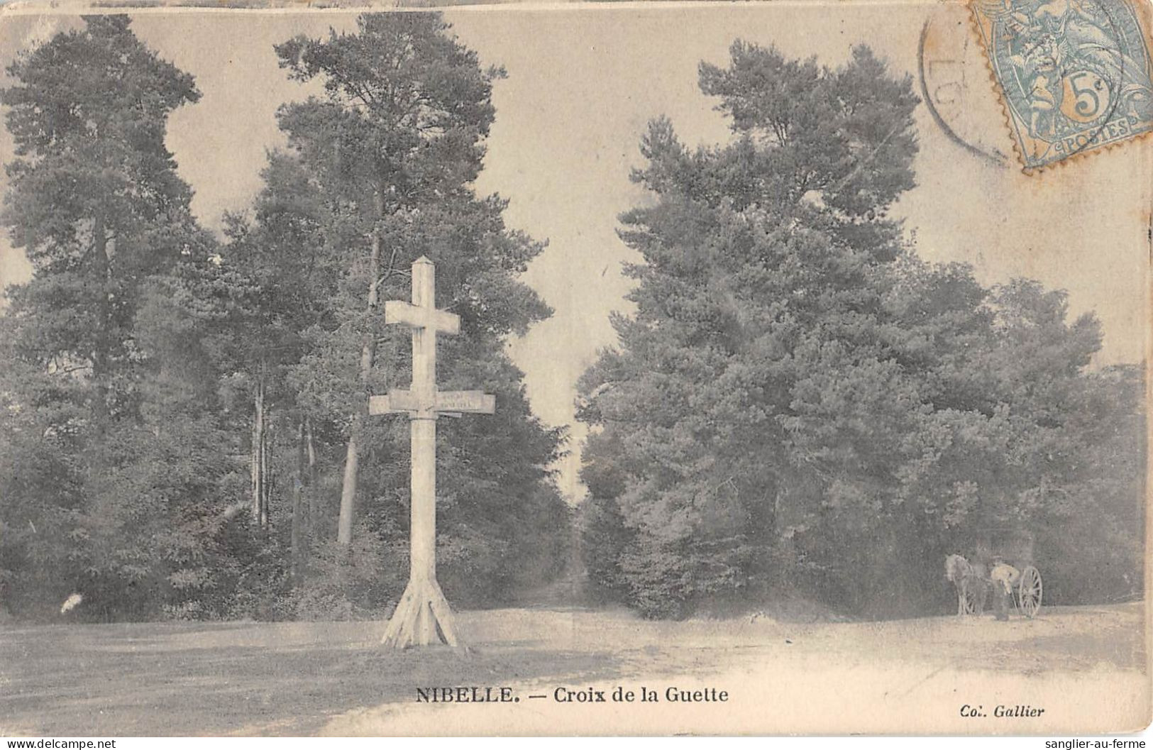 CPA 45 NIBELLE CROIX DE LA GUETTE - Sonstige & Ohne Zuordnung