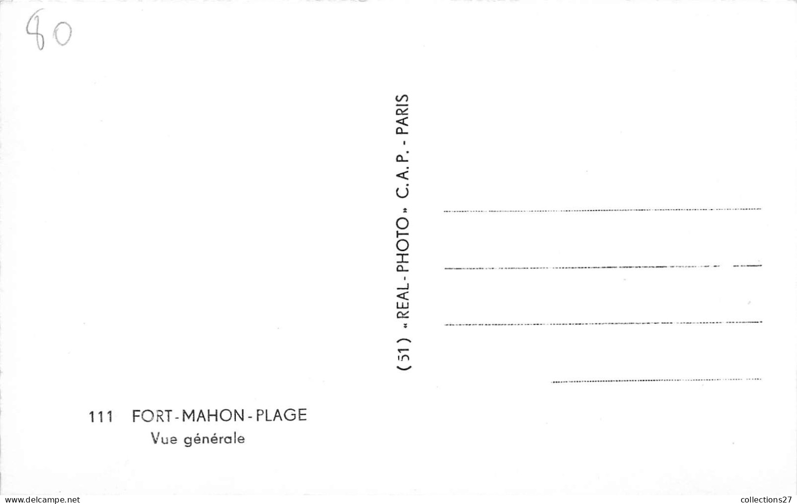 80-FORT-MAHON- PLAGE- VUE GENERALE - Fort Mahon