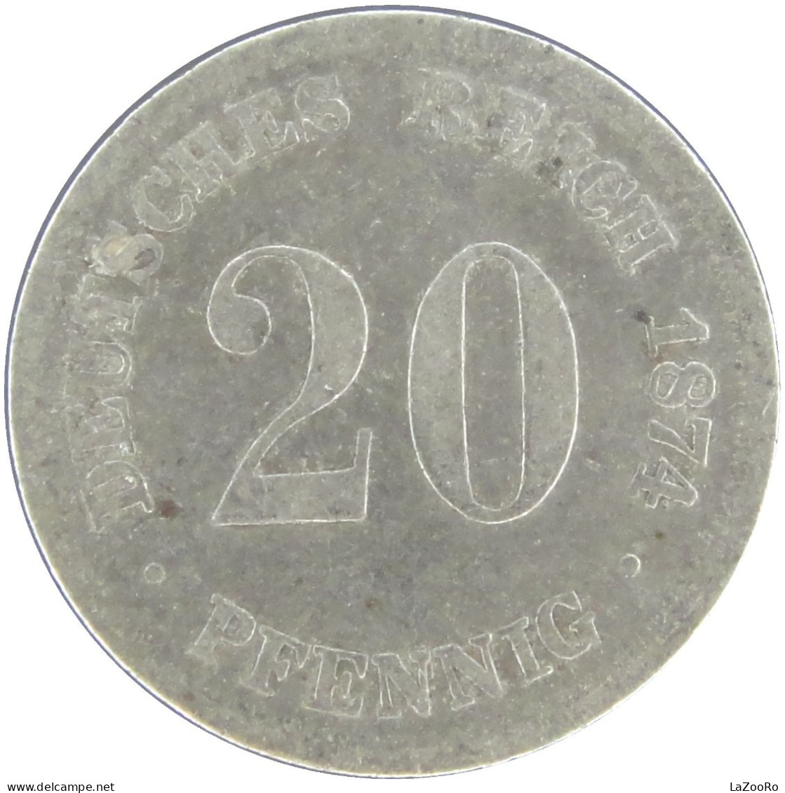 LaZooRo: Germany 20 Pfennig 1874 F VF - Silver - 20 Pfennig