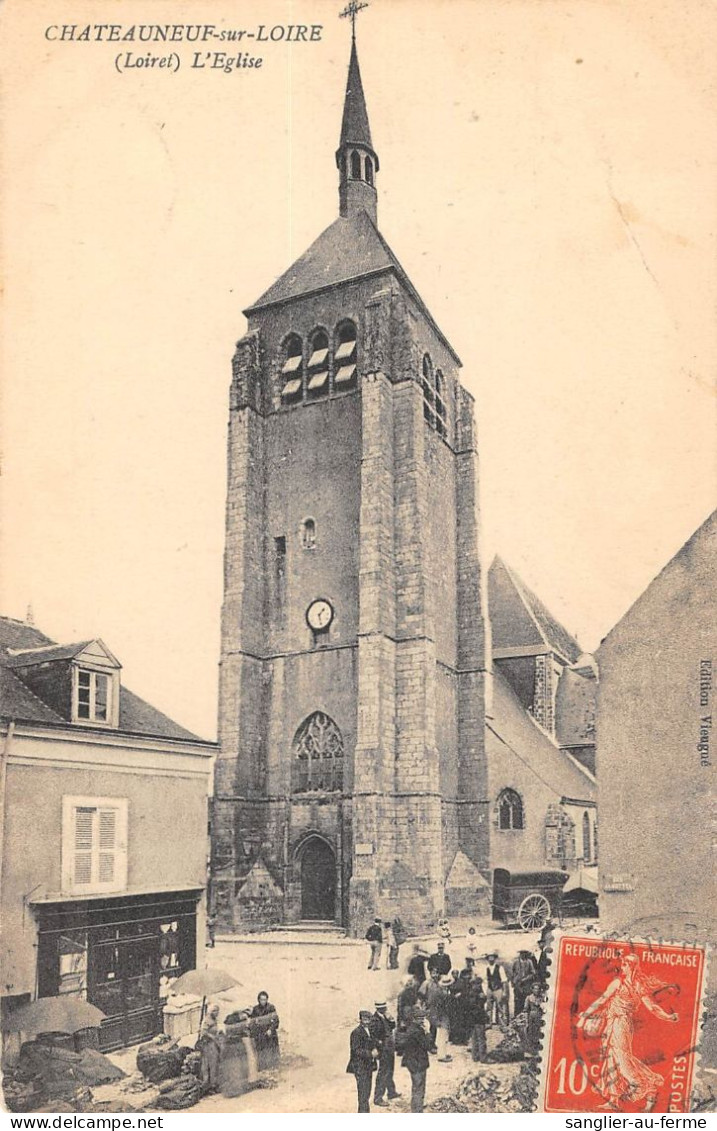 CPA 45 CHATEAUNEUF SUR LOIRE L'EGLISE - Sonstige & Ohne Zuordnung