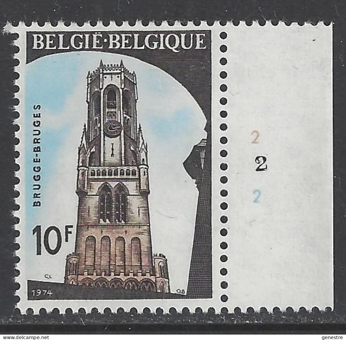 Belgique - 1974 - COB 1722 ** (MNH) - Planche 2 - 1971-1980