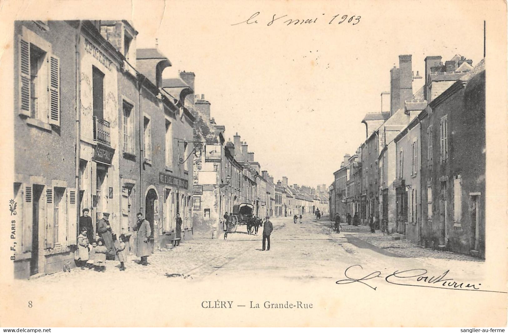 CPA 45 CLERY LA GRANDE RUE - Other & Unclassified