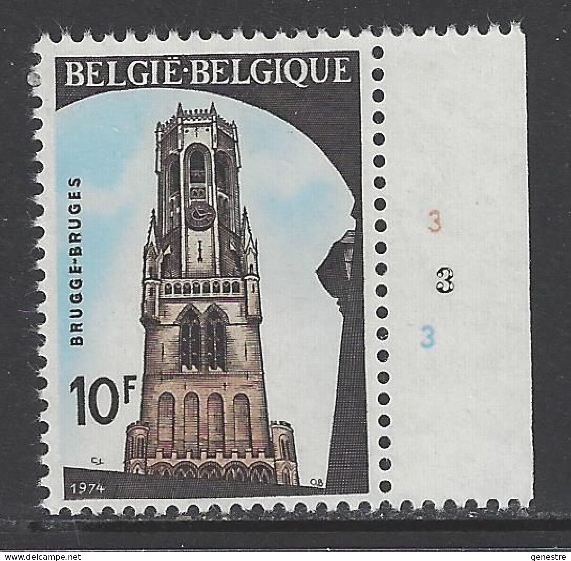 Belgique - 1974 - COB 1722 ** (MNH) - Planche 3 - 1971-1980