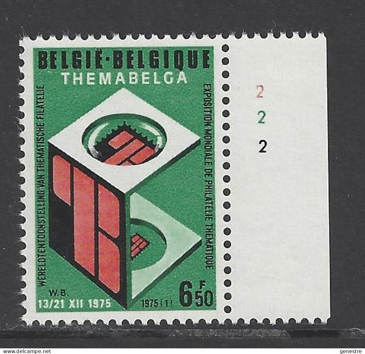 Belgique - 1975 - COB 1746 ** (MNH) - Planche 2 - 1971-1980