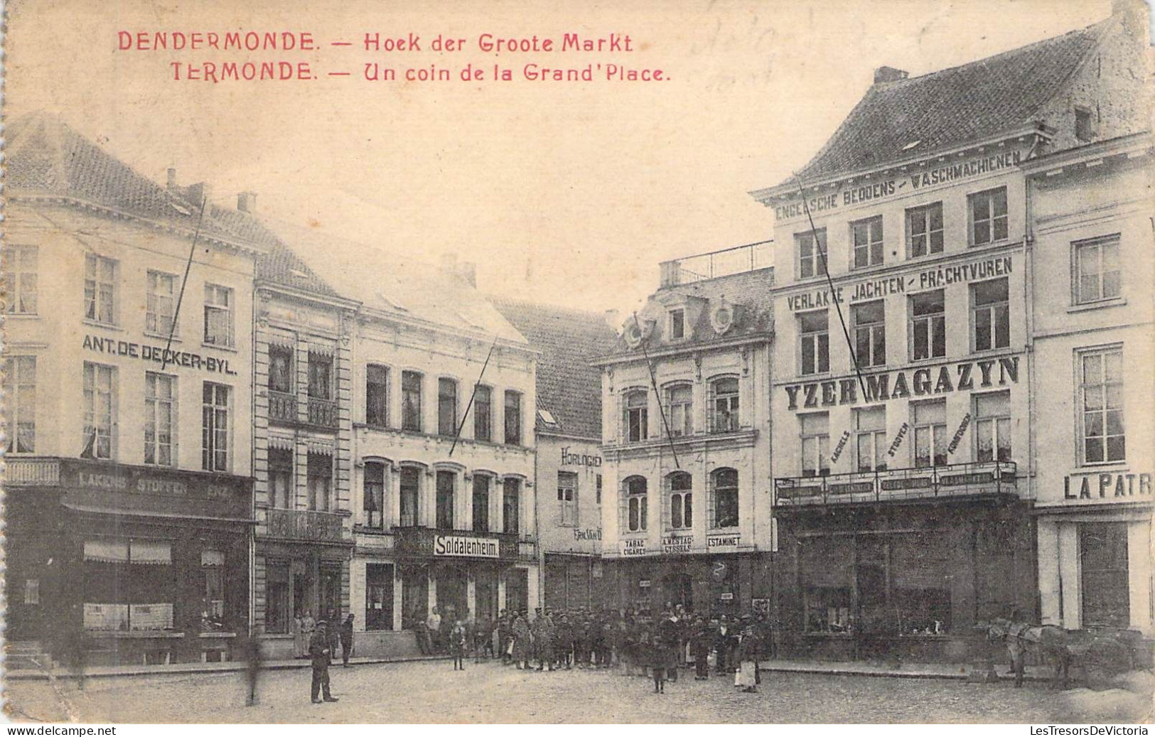BELGIQUE - DEDERMONDE - Un Coin De La Grand' Place - Carnet - Edit C Moens Mestdag - Carte Postale Ancienne - Dendermonde
