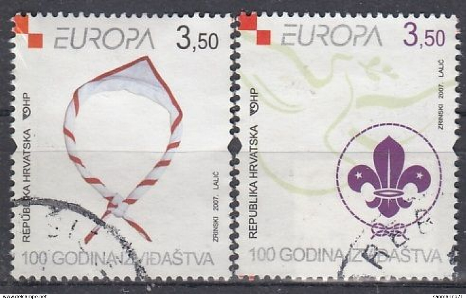 CROATIA 805-806,used,scouting - Gebraucht