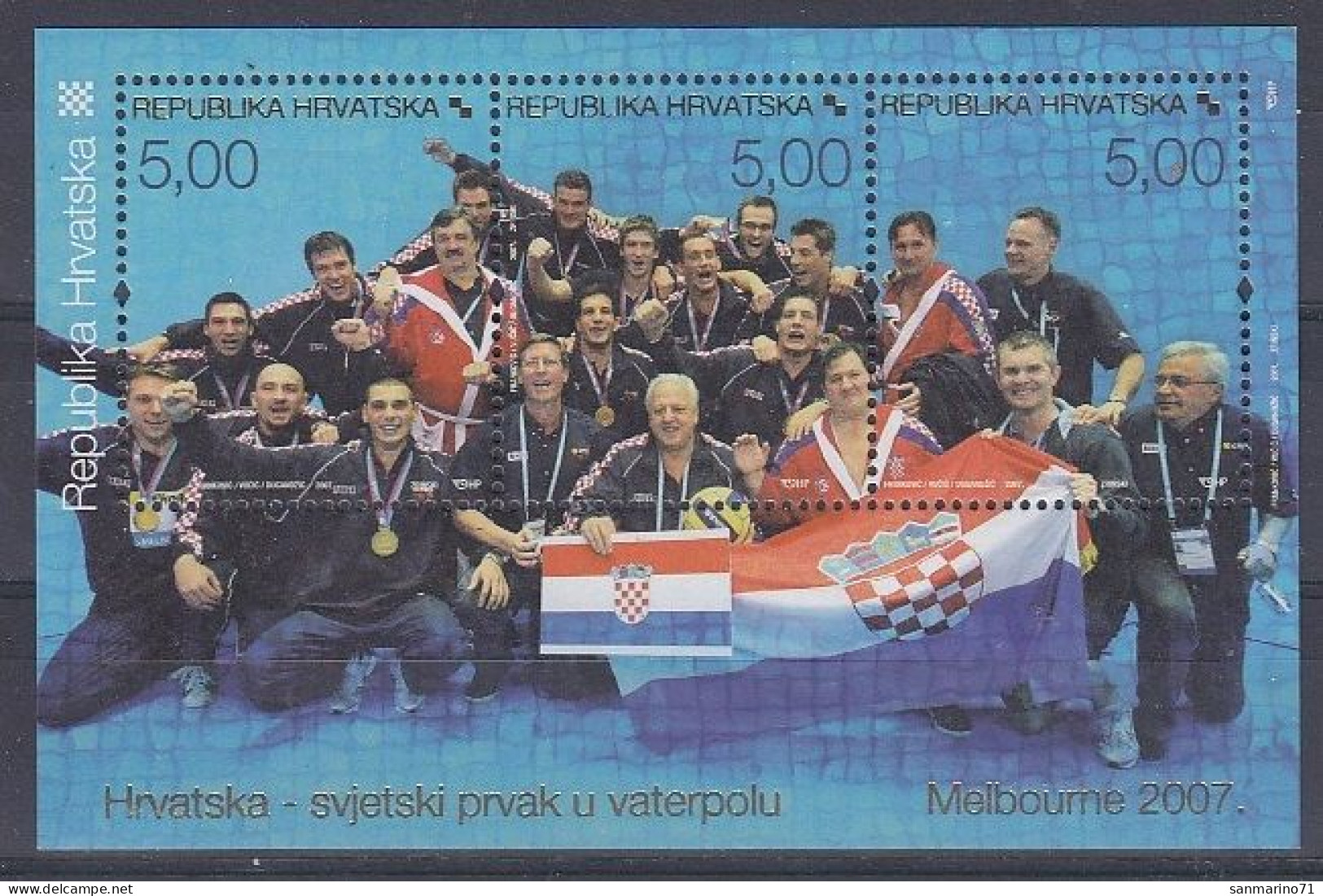 CROATIA 809-811,unused - Wasserball