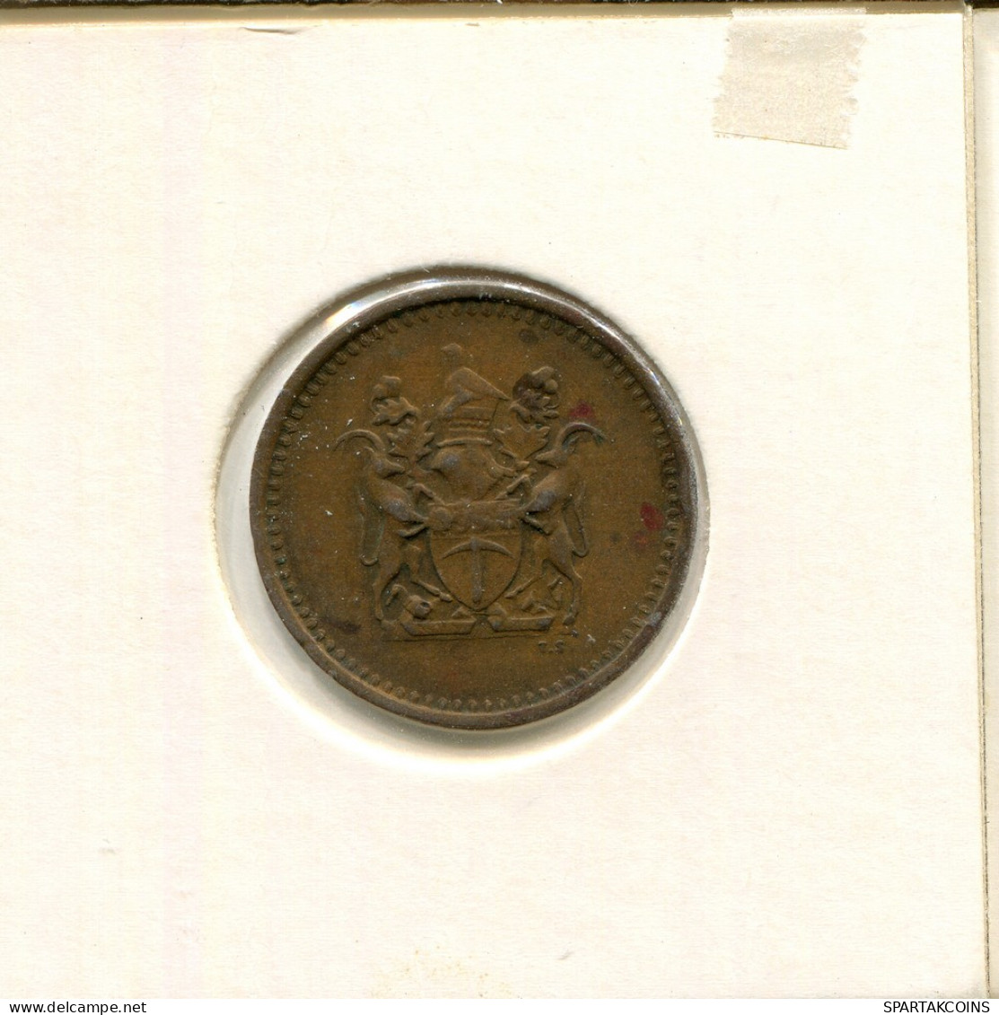 1 CENT 1970 RHODÉSIE RHODESIA Pièce #AS038.F - Rhodesia