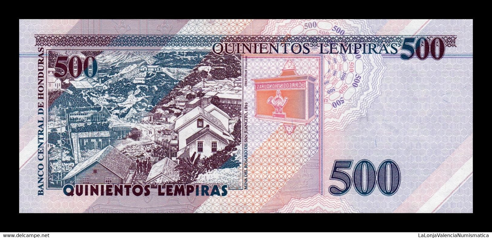 Honduras 500 Lempiras Dr. Ramón Rosa 2019 Pick 103d Sc- AUnc - Honduras