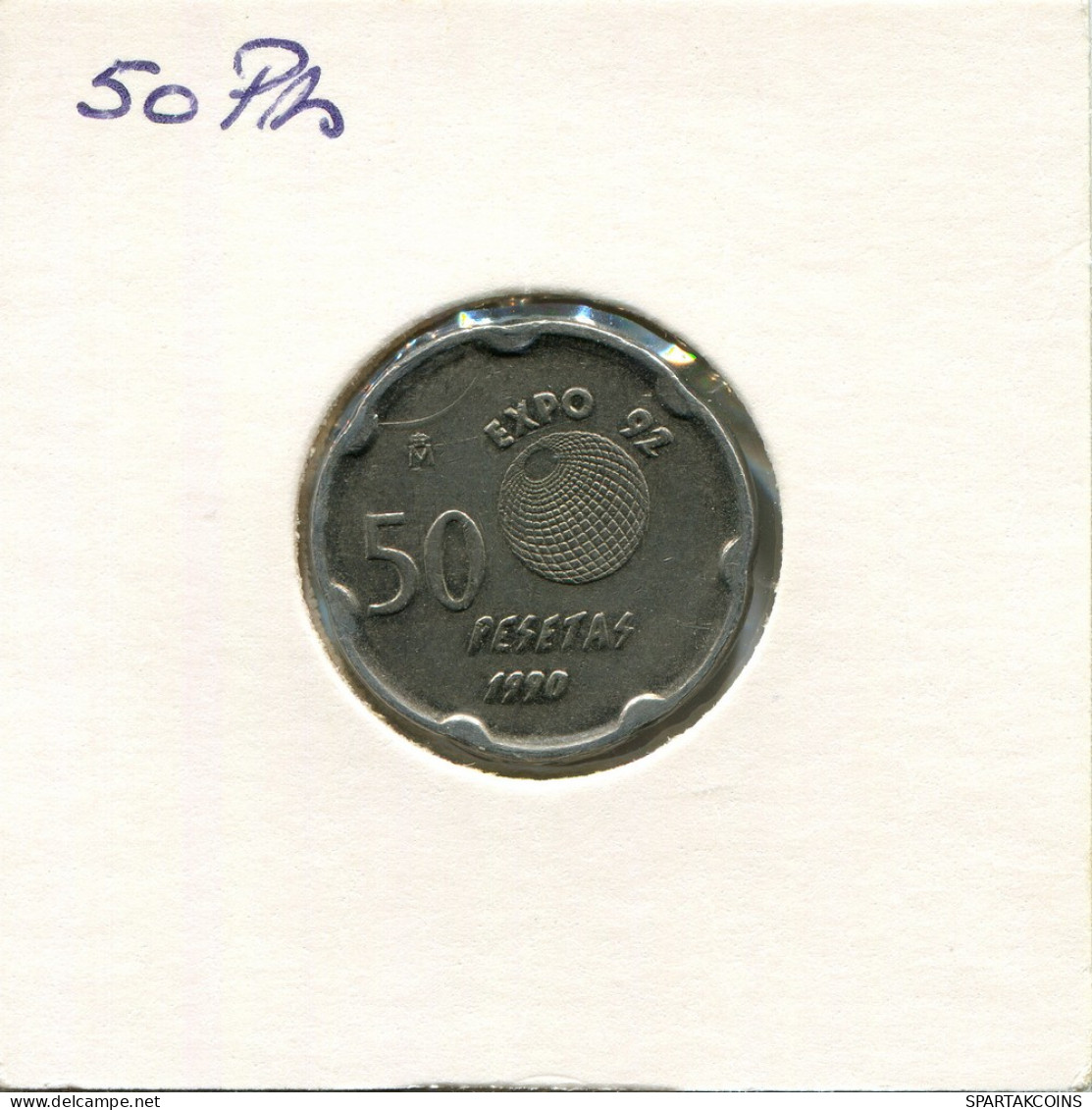 50 PESETAS 1990 ESPAGNE SPAIN Pièce #AR847.F - 50 Peseta