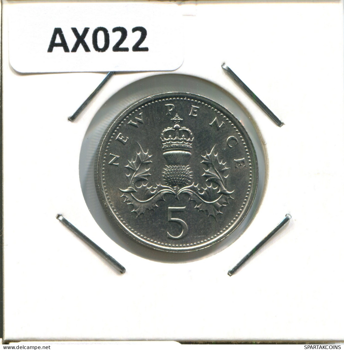 5 PENCE 1980 UK GRANDE-BRETAGNE GREAT BRITAIN Pièce #AX022.F - 5 Pence & 5 New Pence