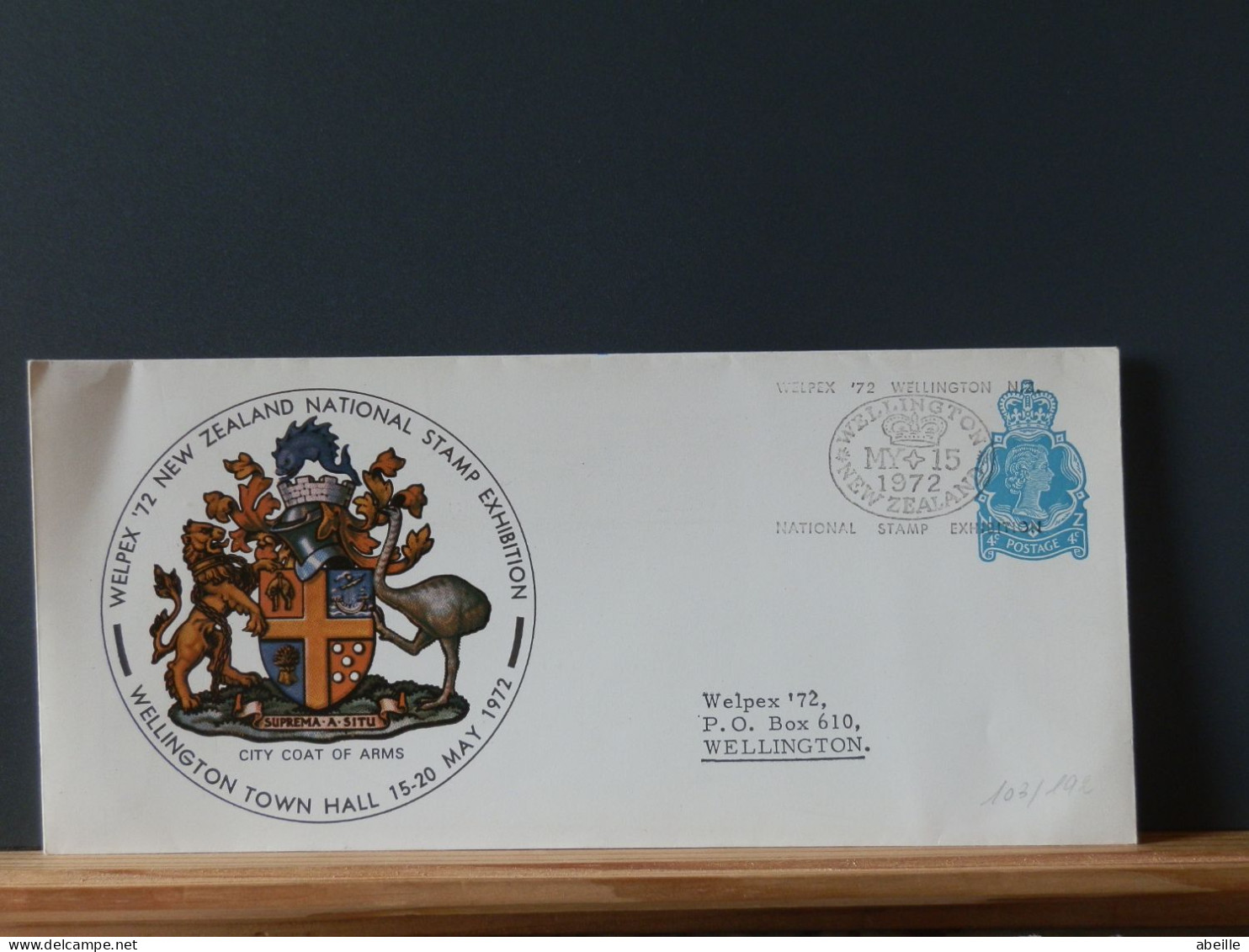 103/191/2 2  ENVELOPPES NOUVELLE ZELANDE 1972 - Interi Postali