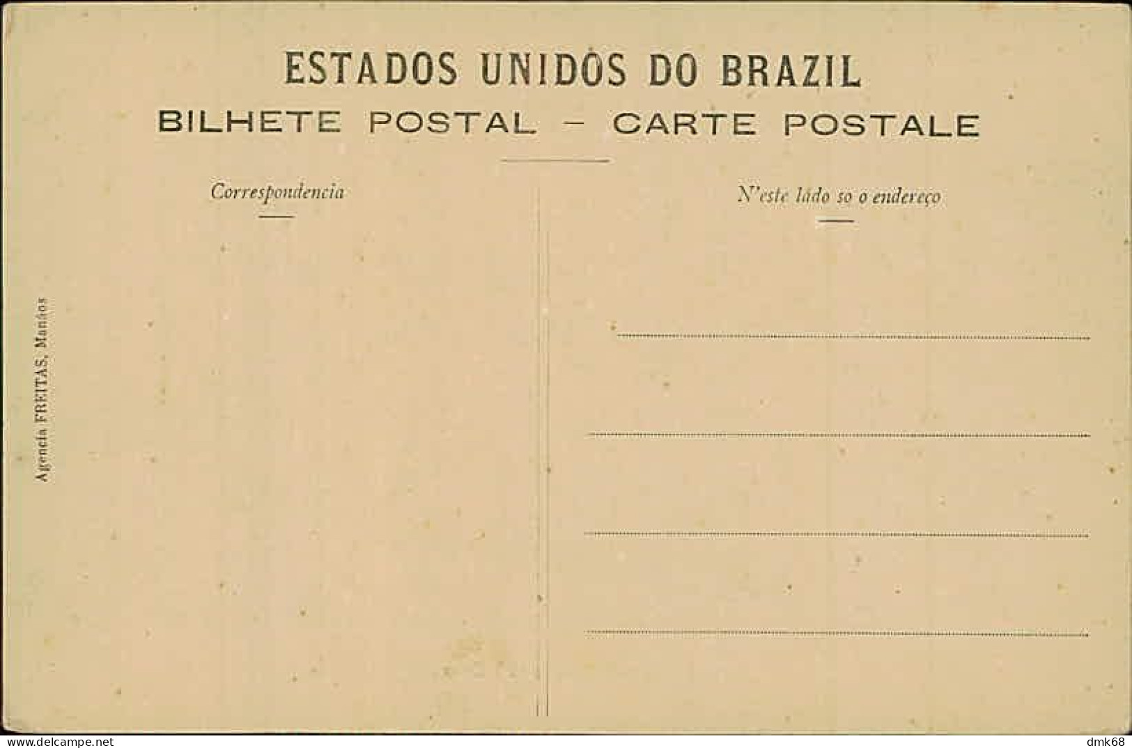 BRAZIL - MANAOS / MANAUS - PRACA DO GENERAL OSORIO - EDIT AGENCIA FREITAS - 1900 (16233) - Manaus