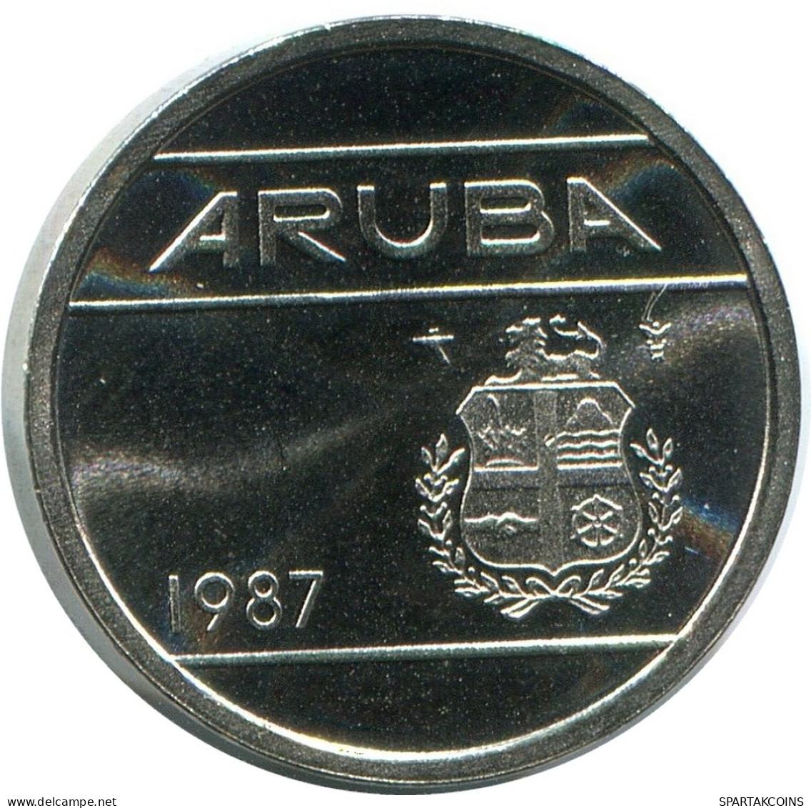 5 CENTS 1987 ARUBA Pièce (From BU Mint Set) #AH110.F - Aruba
