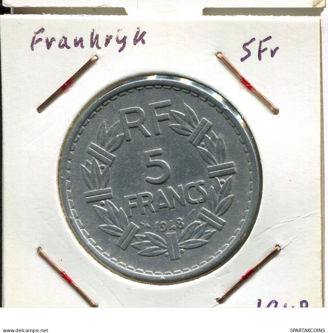 5 FRANCS 1948 FRANCE Pièce Française #AM627.F - 5 Francs