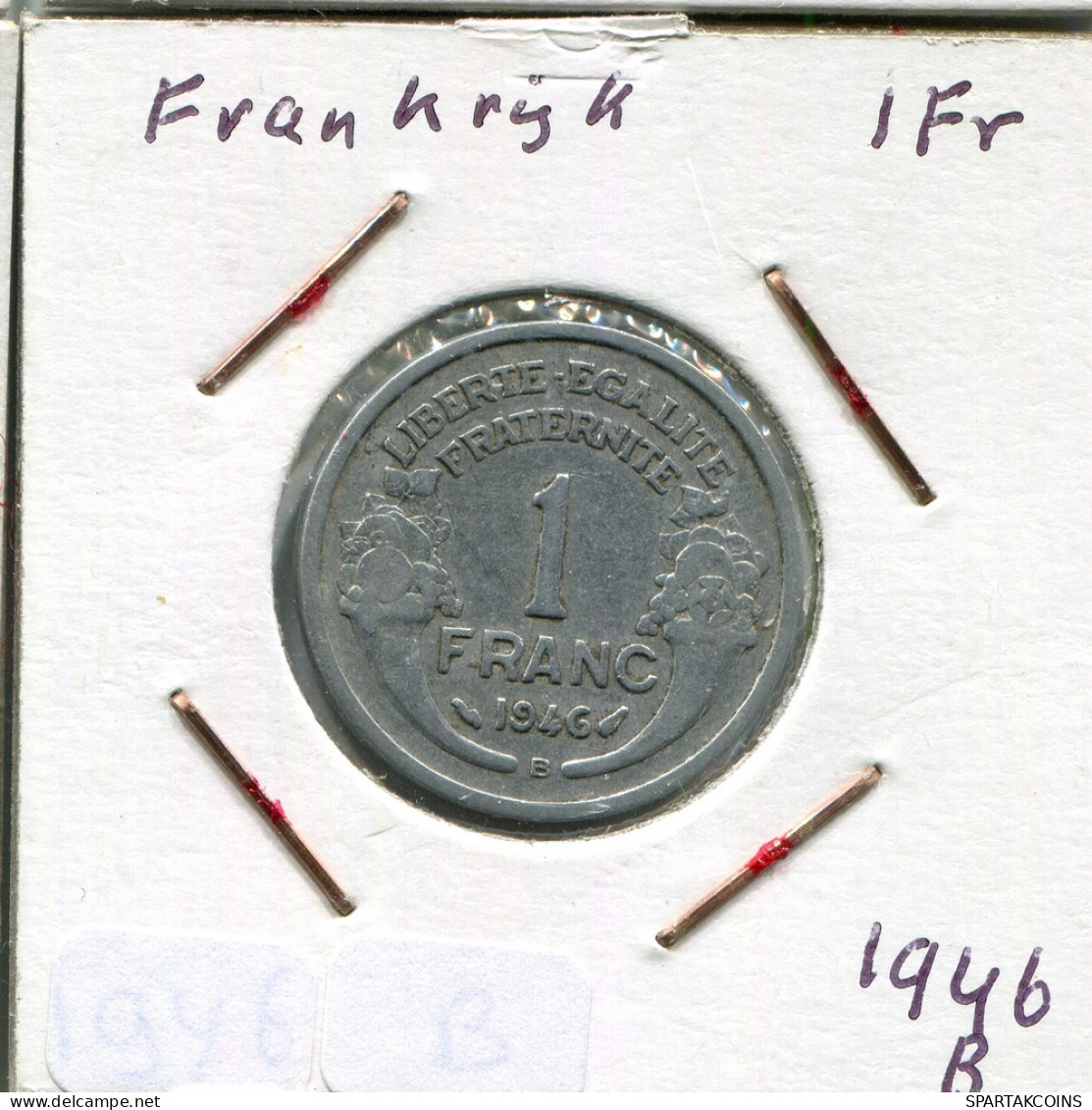 1 FRANC 1946 B FRANCE Pièce Française #AM547.F - 1 Franc