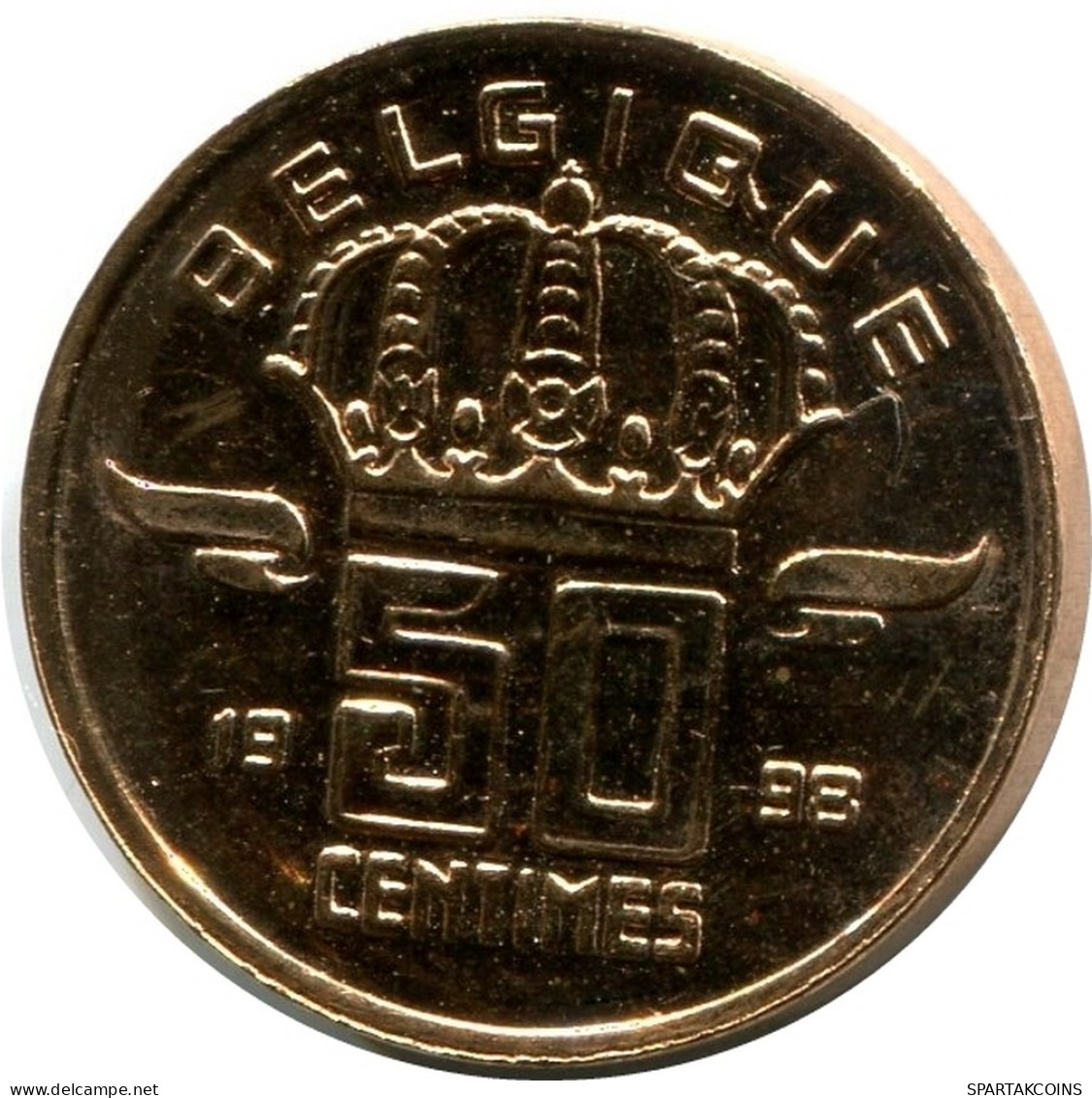 50 CENTIMES 1998 BELGIUM Coin UNC #M10013.U - 50 Centimes