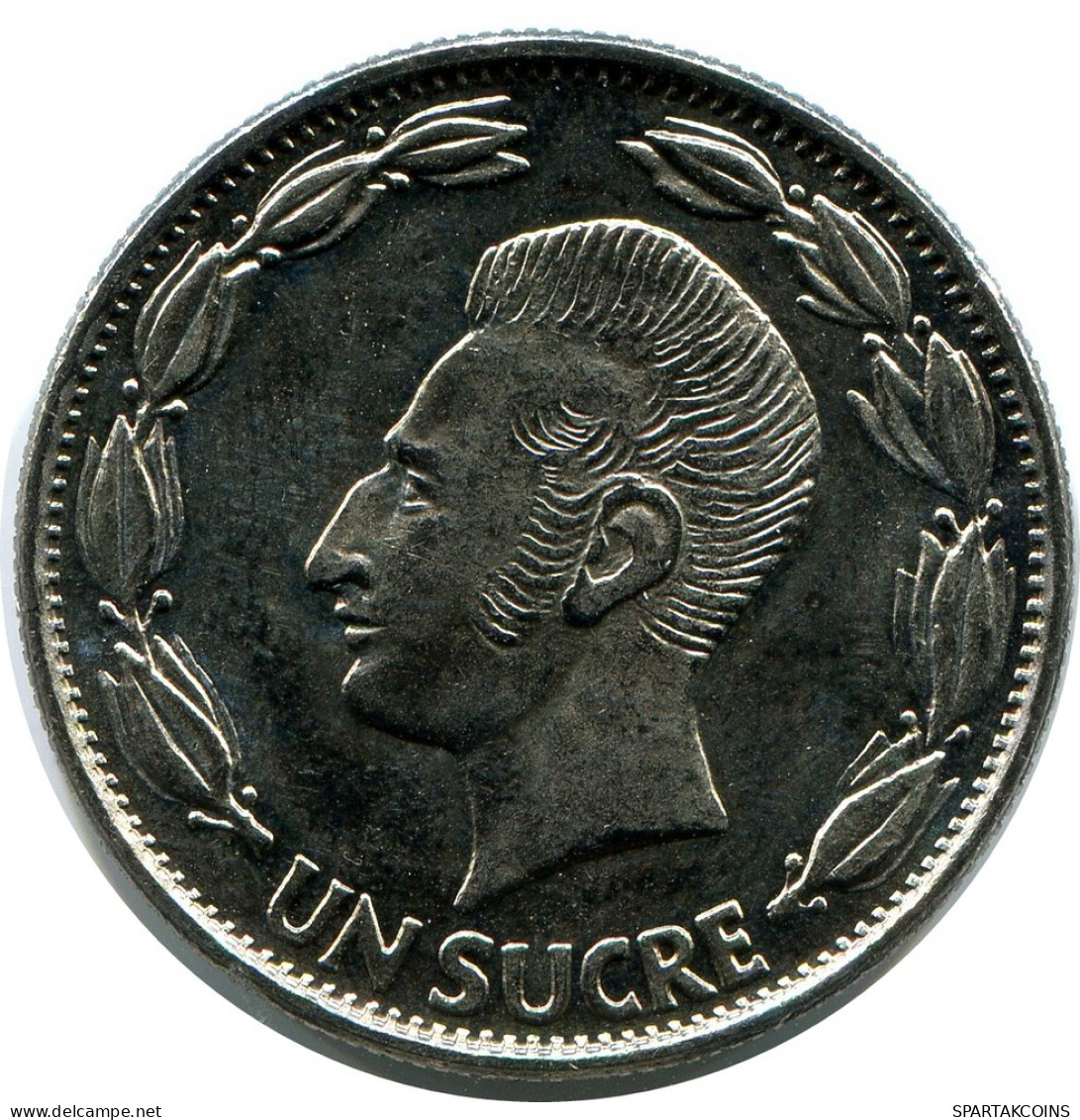 1 SUCRE 1980 ECUADOR Coin #AZ168.U - Ecuador