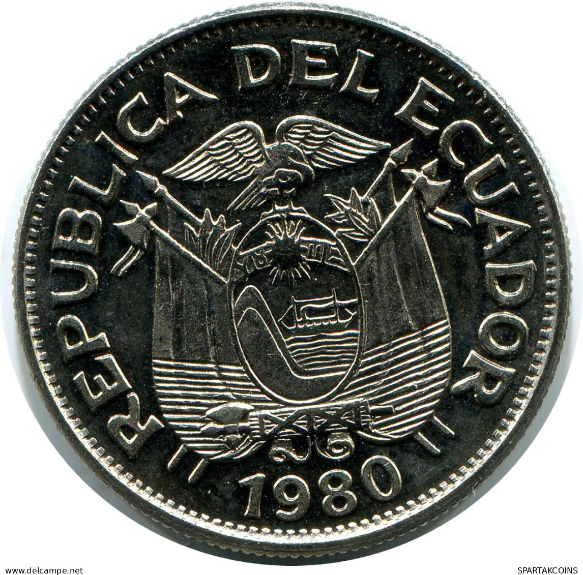 1 SUCRE 1980 ECUADOR Coin #AZ168.U - Ecuador