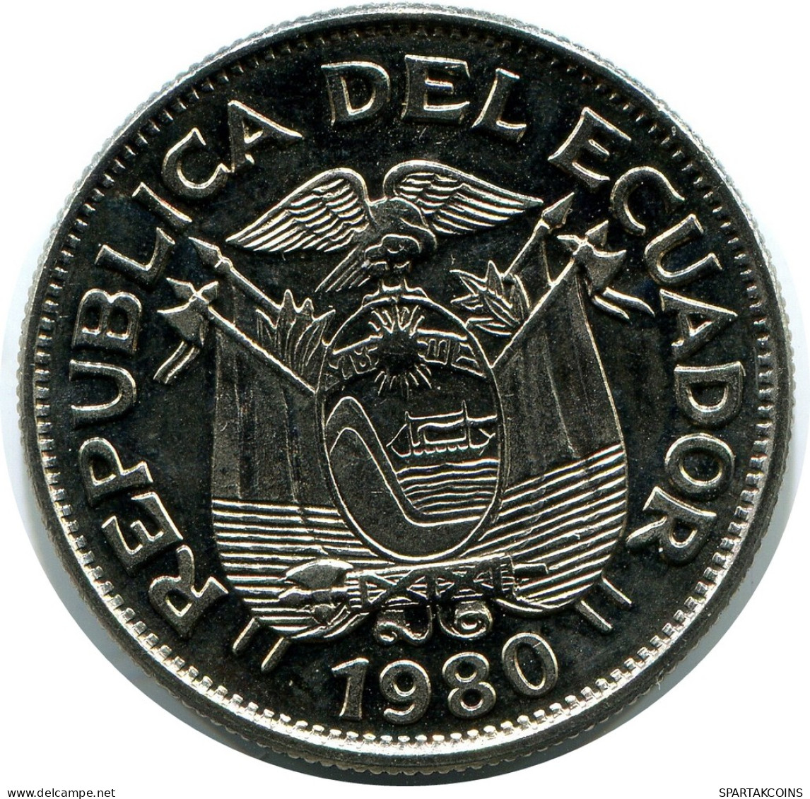 1 SUCRE 1980 ECUADOR Coin #AZ168.U - Equateur