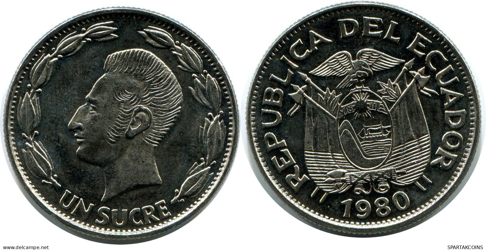 1 SUCRE 1980 ECUADOR Coin #AZ168.U - Equateur