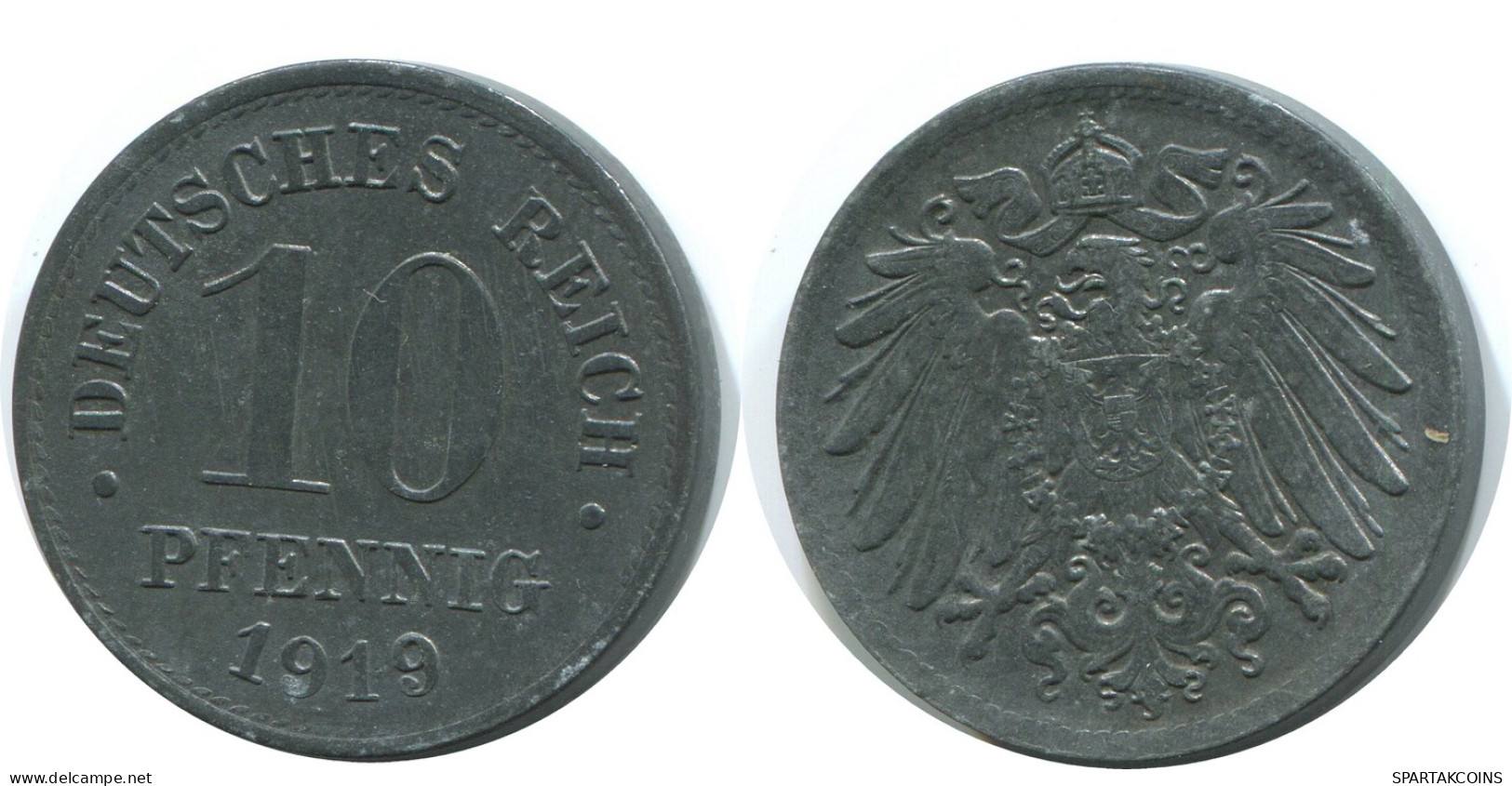 10 PFENNIG 1919 GERMANY Coin #AE406.U - 10 Pfennig