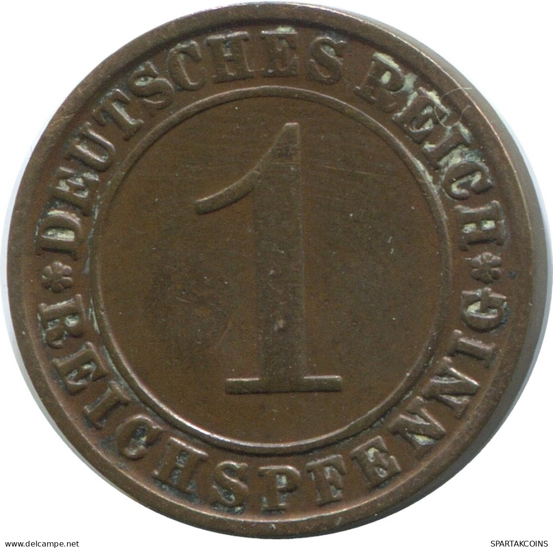 1 REICHSPFENNIG 1924 G GERMANY Coin #AD431.9.U - 1 Rentenpfennig & 1 Reichspfennig