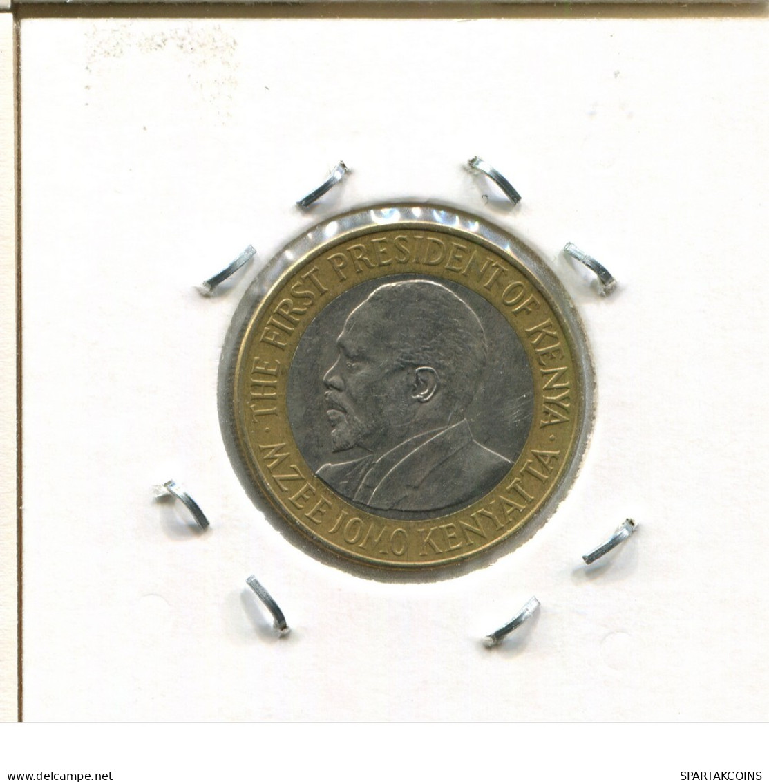 10 SHILLINGS 2005 KENYA BIMETALLIC Coin #AS338.U - Kenya