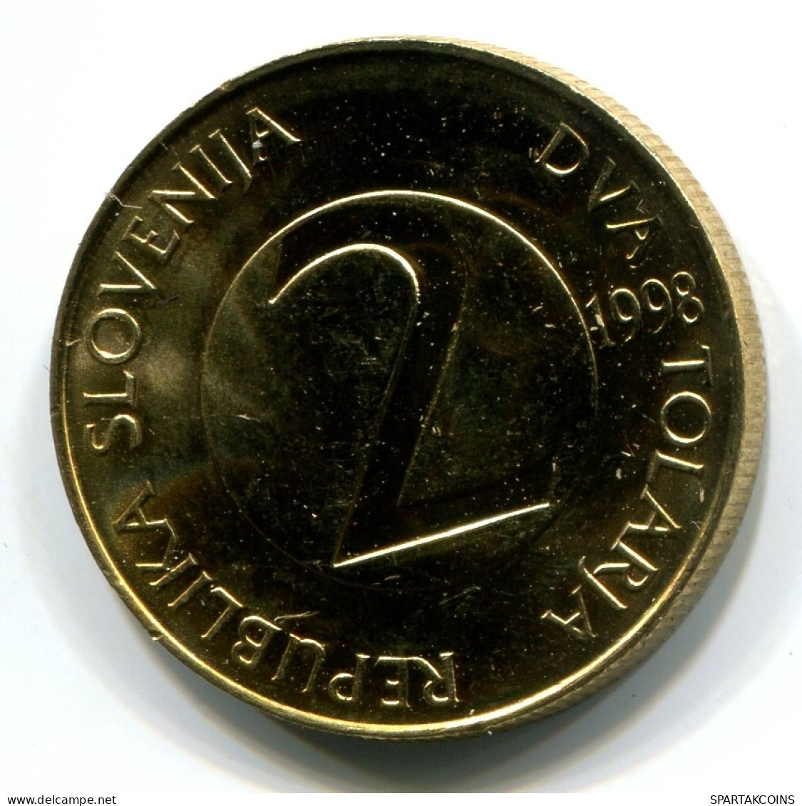 2 TOLAR 1998 SLOVENIA UNC Coin #W11127.U - Slovenië