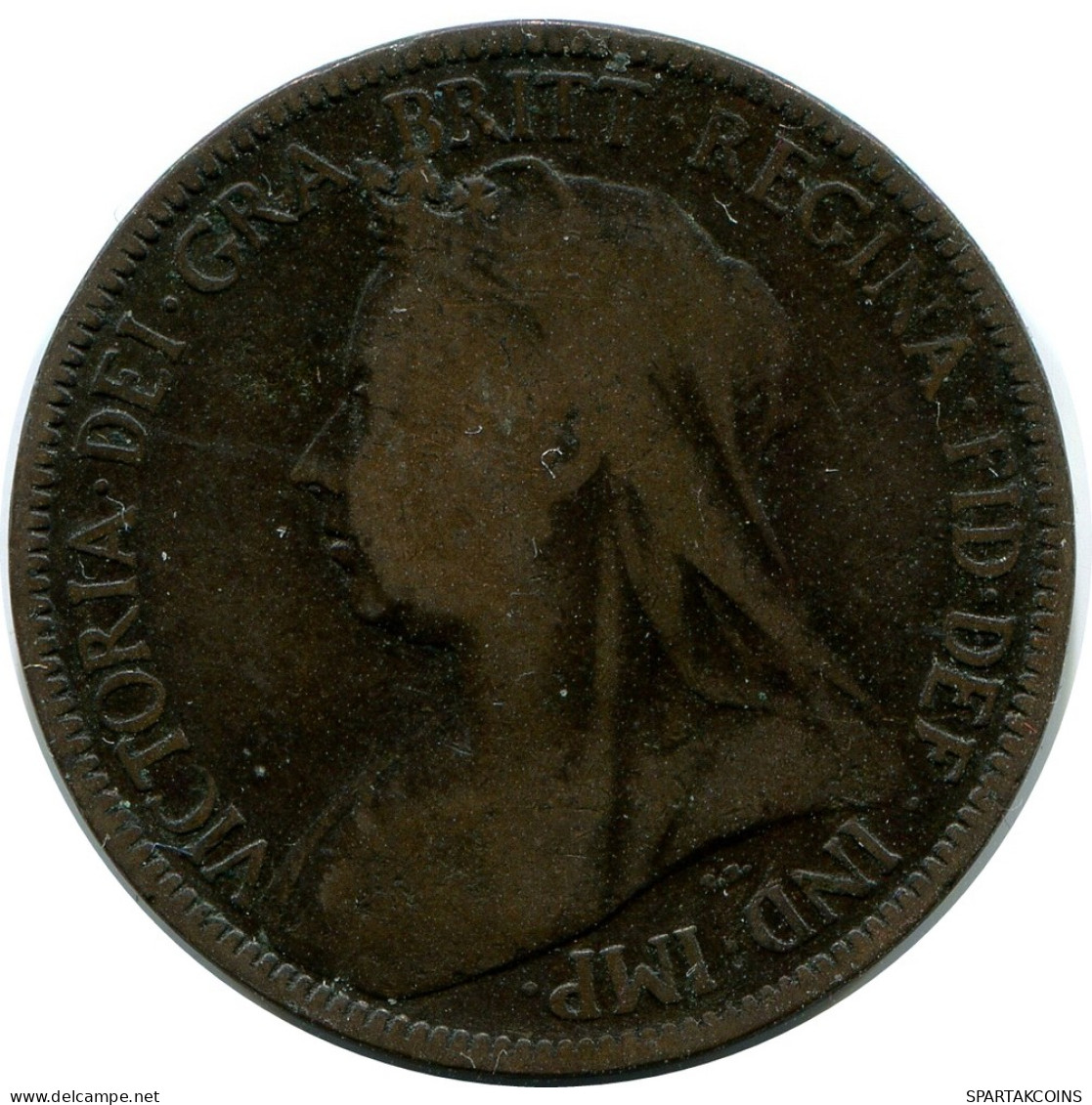 HALF PENNY 1899 UK GREAT BRITAIN Coin #AZ649.U - C. 1/2 Penny