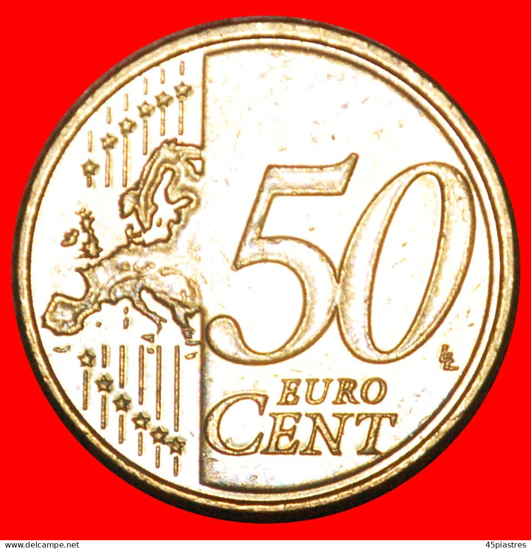 * GREECE (2008-2022): CYPRUS  50 EURO CENTS 2010 SHIP NORDIC GOLD MINT LUSTRE! UNCOMMON!  · LOW START! · NO RESERVE!!! - Cipro