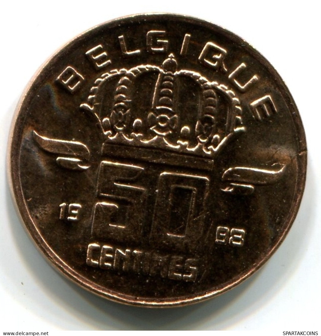50 CENTIMES 1998 FRENCH Text BELGIUM Coin UNC #W11430.U - 50 Cents