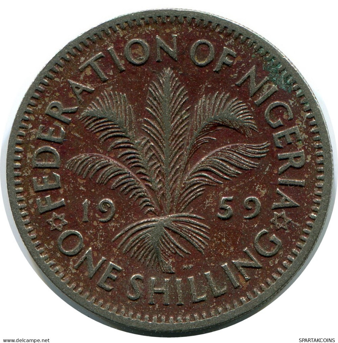 1 SHILLING 1959 NIGERIA Coin #AP915.U - Nigeria