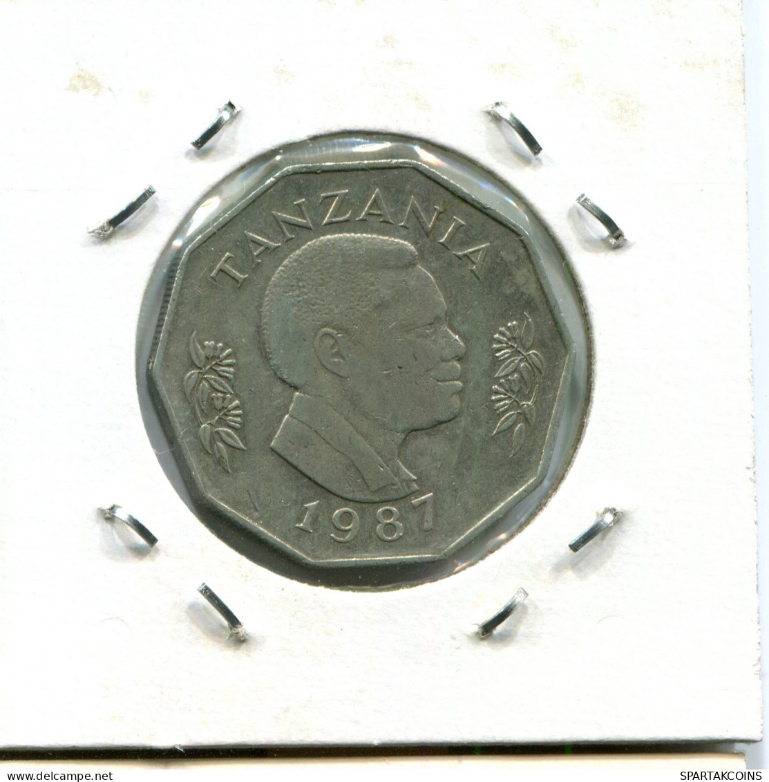 5 SHILLINGI 1987 TANZANIA Coin #AX252.U - Tanzanía