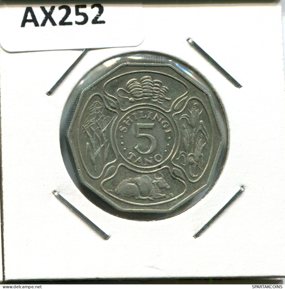 5 SHILLINGI 1987 TANZANIA Coin #AX252.U - Tansania