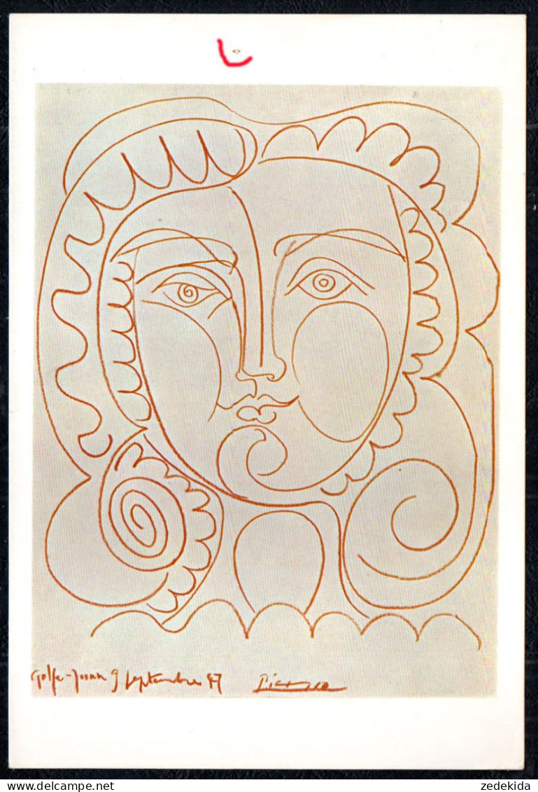 C2678 - Pablo Picasso Künstlerkarte  - Francoise Gilot - Picasso