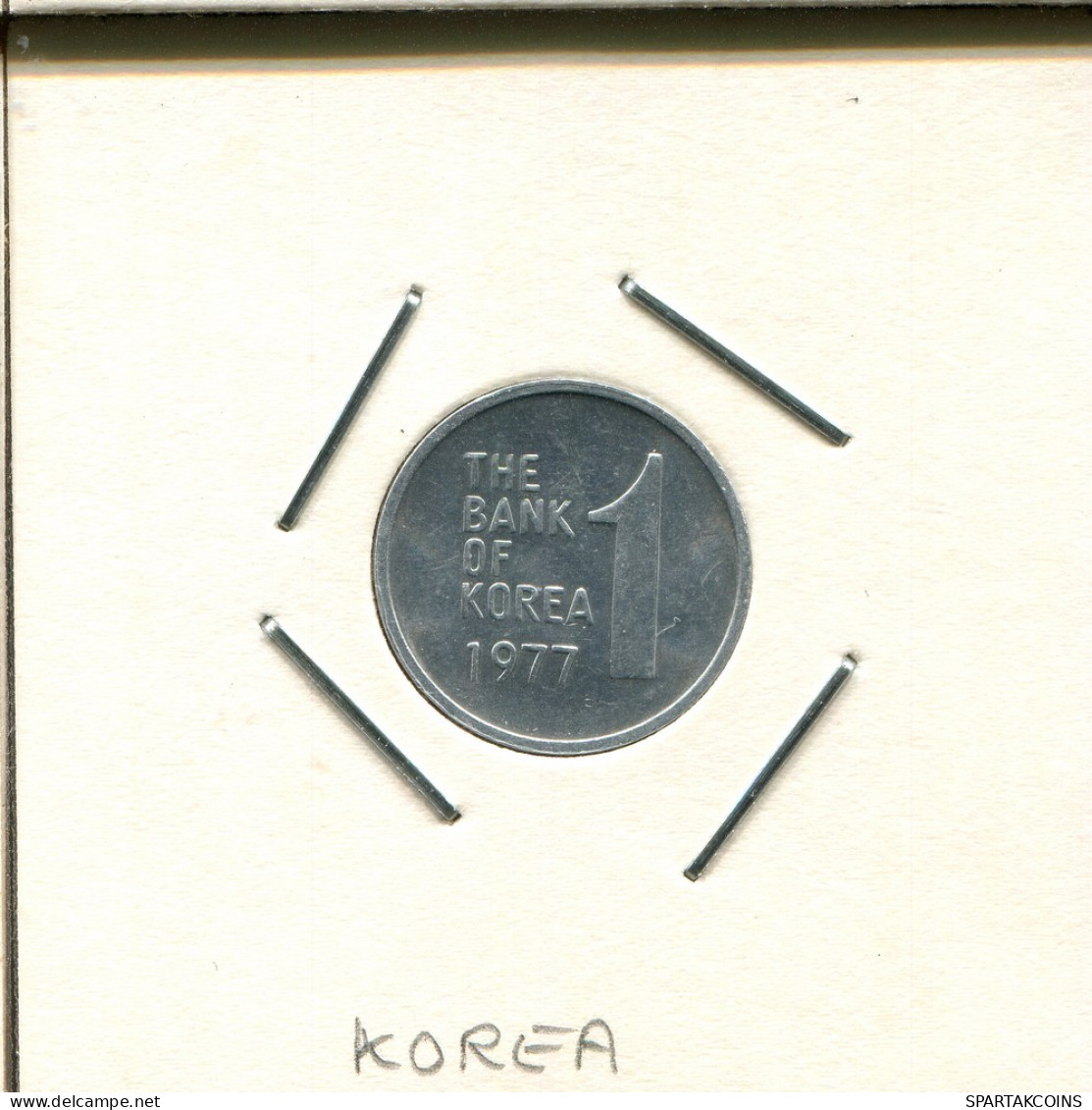 1 WON 1977 COREA DEL SUR SOUTH KOREA Moneda #AS166.E - Korea (Zuid)